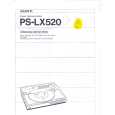 SONY PSLX520 Owners Manual