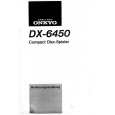 ONKYO DX6450 Owners Manual