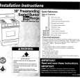 WHIRLPOOL SF385PEGQ2 Installation Manual
