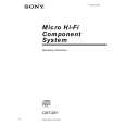 SONY CMT-SE1 Owners Manual SONY CMT-SE1 Owners Manual
