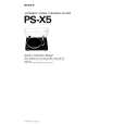 SONY PS-X5 Instrukcja Obsługi