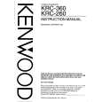 KENWOOD KRC360 Owners Manual