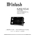 MCINTOSH MQ 104 Service Manual