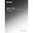 YAMAHA RX-V750 Owners Manual