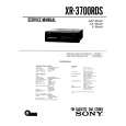 SONY XR3700RDS Service Manual