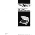 TECHNICS SL-1800 Owners Manual