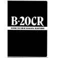 YAMAHA B-20CR Manual de Usuario