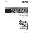TEAC X1000R Owners Manual