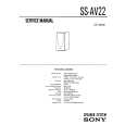 SONY SS-AV22 Instrukcja Serwisowa