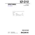 SONY ICFC112 Service Manual