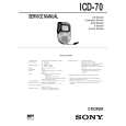 SONY ICD70 Service Manual