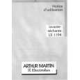 ARTHUR MARTIN ELECTROLUX LS1194 Owners Manual