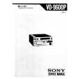 SONY VO9600P VOLUME 1 Service Manual