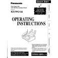 PANASONIC KXFPC135 Instrukcja Obsługi