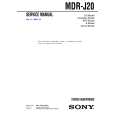 SONY MDRJ20 Service Manual