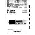 SHARP RT200H Owners Manual