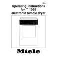 MIELE T1036 Owners Manual