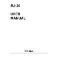 CANON BJ30 Owners Manual