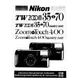 NIKON ZOOM TOUCH 400 Owners Manual