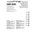 CASIO MR100 Owners Manual