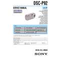 SONY DSC-P92 LEVEL2 Manual de Servicio