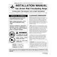WHIRLPOOL CGR1320BDW Installation Manual