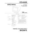 SONY CPDG420S Service Manual