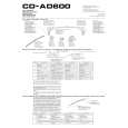 PIONEER CD-AD600 Owners Manual