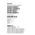 SONY DVW-500 Manual de Usuario