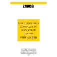 ZANUSSI GHW425BBB Owners Manual