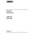 ZANUSSI ZOU666W Owners Manual