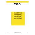 REX-ELECTROLUX ISA1063WRD Owners Manual