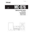 TEAC MC-D76 Owners Manual