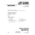 SONY LBT-G3000 Instrukcja Serwisowa