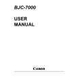 CANON BJC-7000 Owners Manual