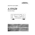ONKYO A-SV620 Owners Manual
