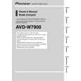 PIONEER AVD-W7900 Instrukcja Obsługi