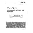 ONKYO T430RDS Owners Manual