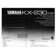 YAMAHA KX-230 Instrukcja Obsługi