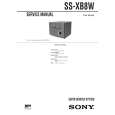SONY SSXB8W Manual de Servicio