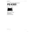 SONY PS4300 Owners Manual