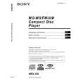 SONY MEX-5DI Owners Manual