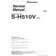 PIONEER S-H510V/XDCN Instrukcja Serwisowa