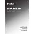 YAMAHA DSP-AX620 Owners Manual