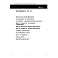 WHIRLPOOL ARZ 897-1/H/DBLUE Owners Manual
