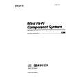 SONY MHC-EX9AV Owners Manual