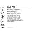 KENWOOD KAC745 Owners Manual