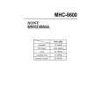 SONY MHC6600 Service Manual