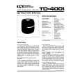 PIONEER TD-4001/E Owners Manual