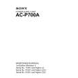 SONY AC-P700A Service Manual